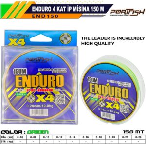 Portfish Enduro x4 İp Misina 150mt - Yeşil