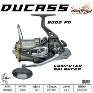 Portfish Ducass 8000 Surf Makinası 8+1BB