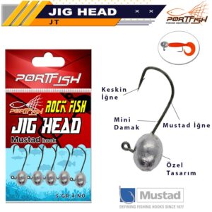Portfish Jig Head Mustad İğneli